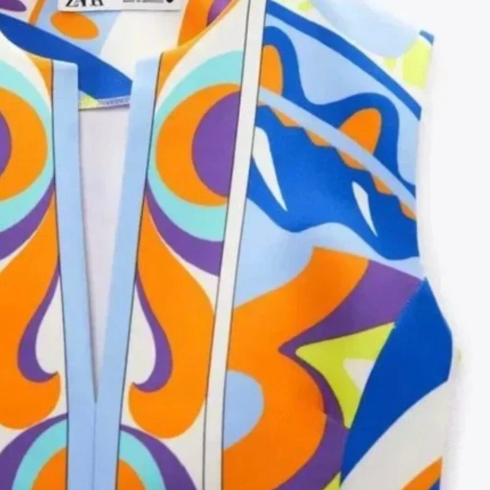 Zara Pucci Inspired Geometric Dress